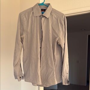 JF J.Ferrar Gray Dress Shirt